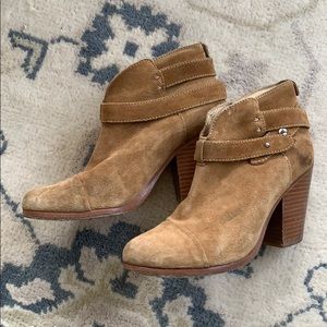 Rag and Bone Harrow Boot in Tan Suede